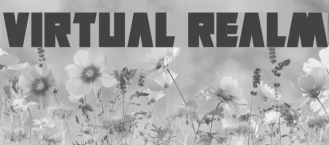 Virtual Realm Font examples