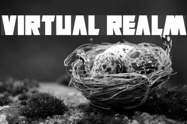 Virtual Realm Font examples