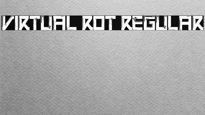 Virtual Rot Regular Example 1