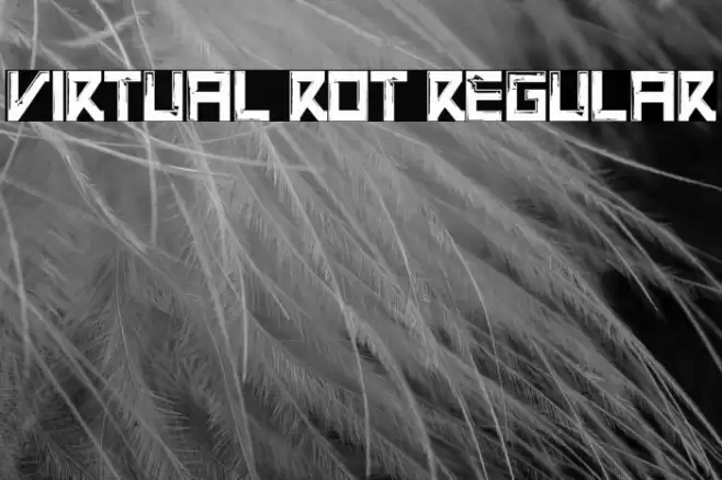 Virtual Rot Regular Font examples