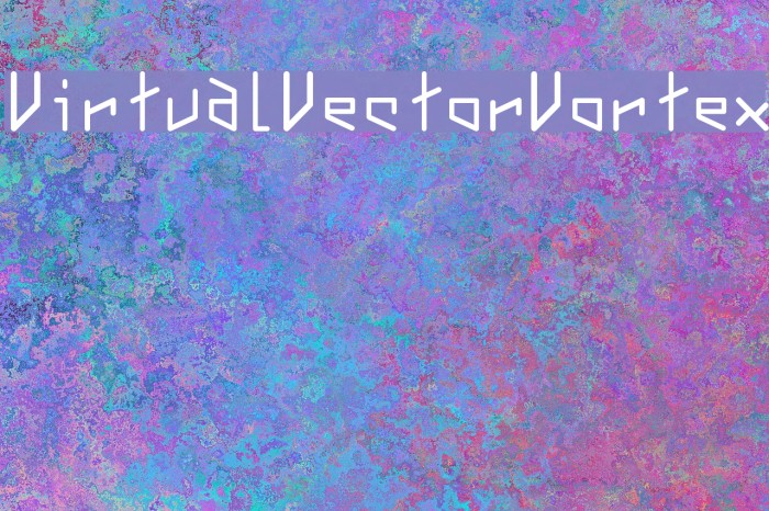 VirtualVectorVortex Font examples