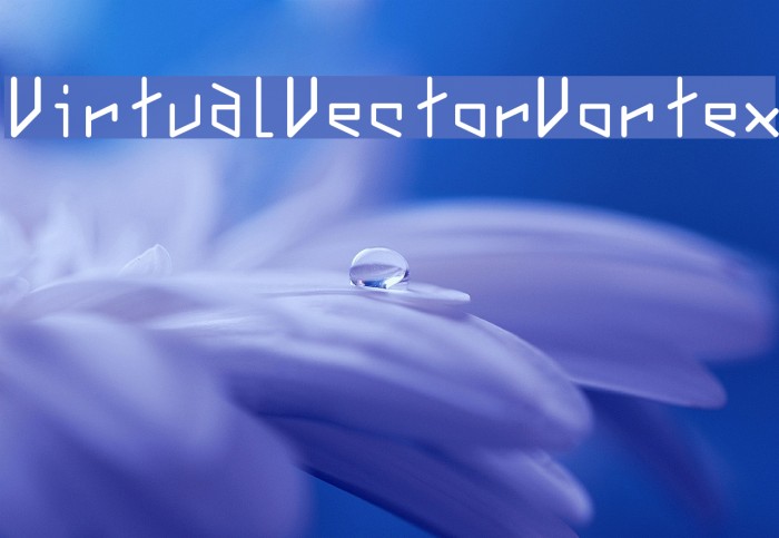 VirtualVectorVortex Font examples