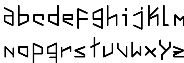 VirtualVectorVortex Font LOWERCASE