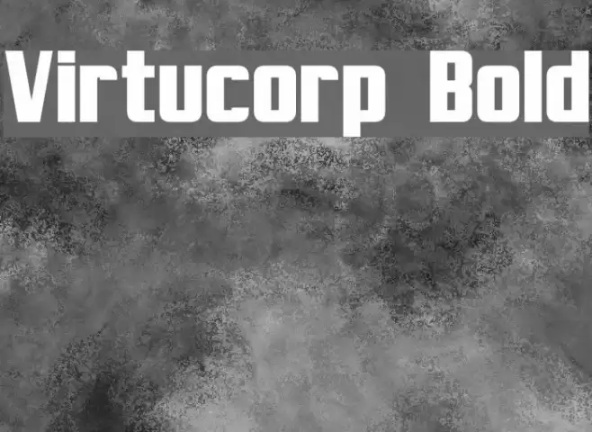 Virtucorp Bold Font examples
