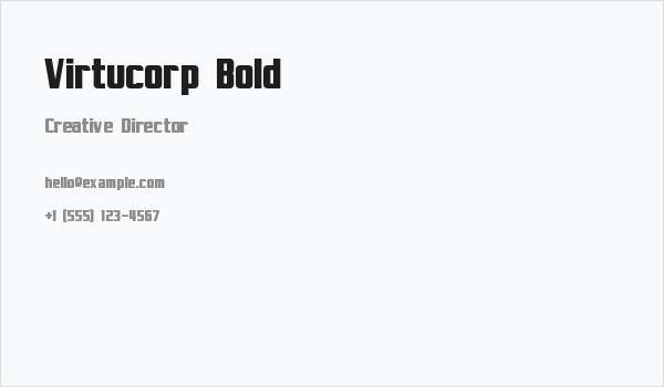 Virtucorp Bold Business Card