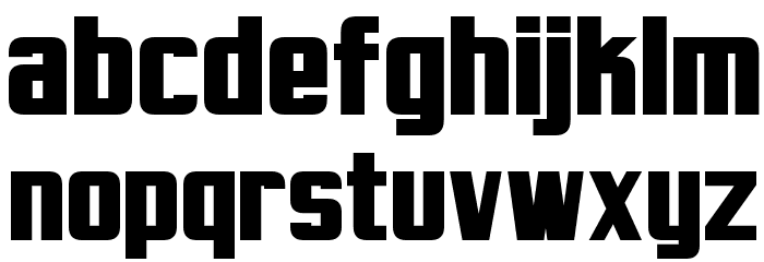 Virtucorp Bold Font LOWERCASE
