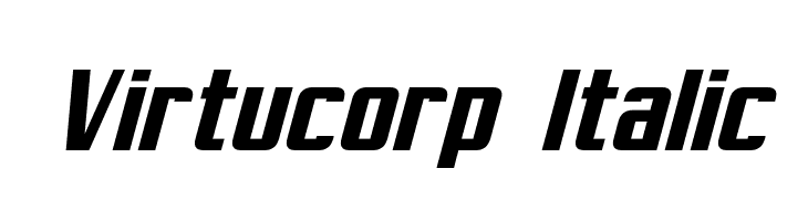 Virtucorp Italic Font