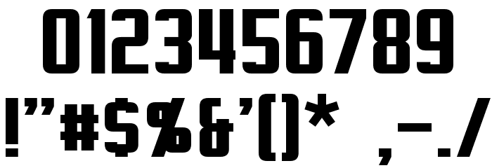 Virtucorp Font OTHER CHARS