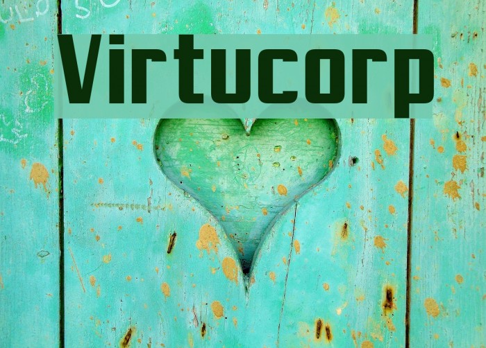 Virtucorp Font examples