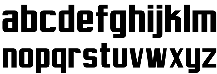 Virtucorp Font LOWERCASE