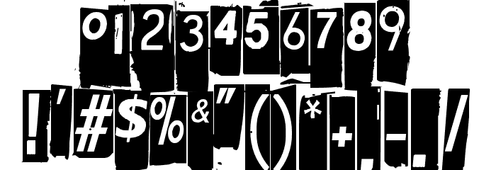 Virus X Font OTHER CHARS