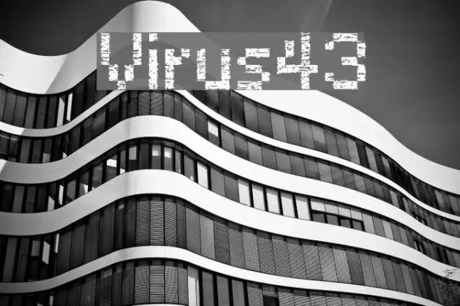 Virus43 Font examples