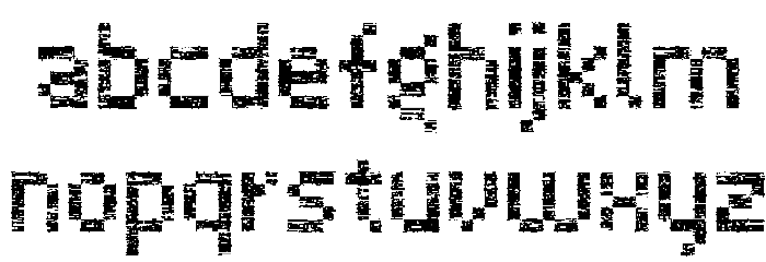 Virus43 Font LOWERCASE