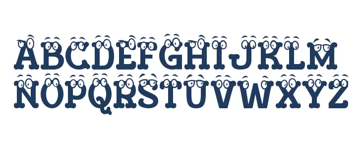 Visage Face Eight Font UPPERCASE