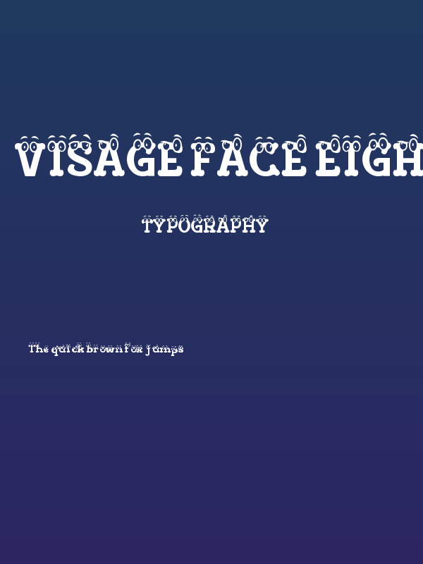 Visage Face Eight Poster