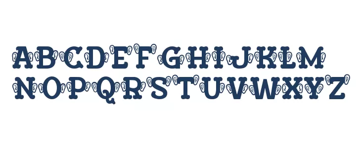 Visage Face Five Font UPPERCASE