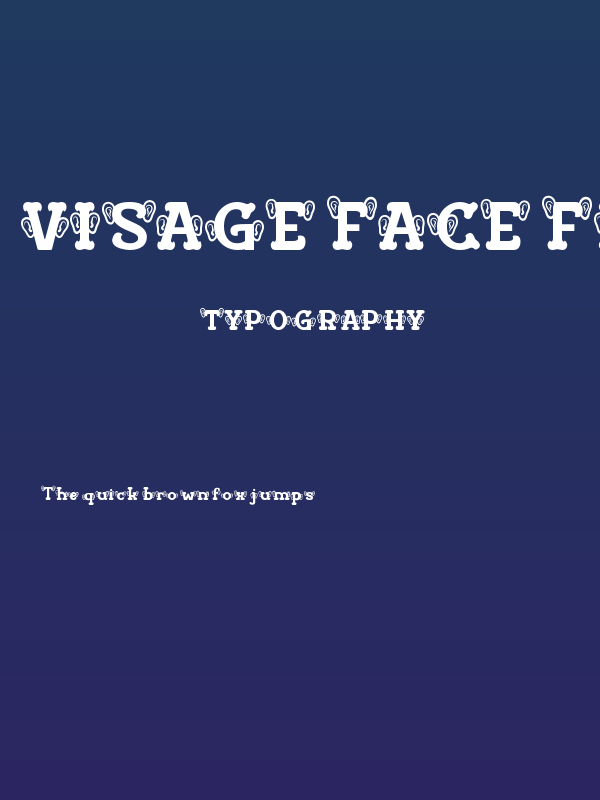 Visage Face Five Poster