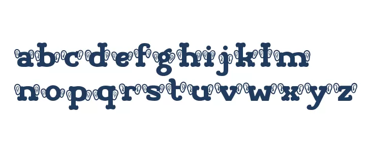 Visage Face Five Font LOWERCASE