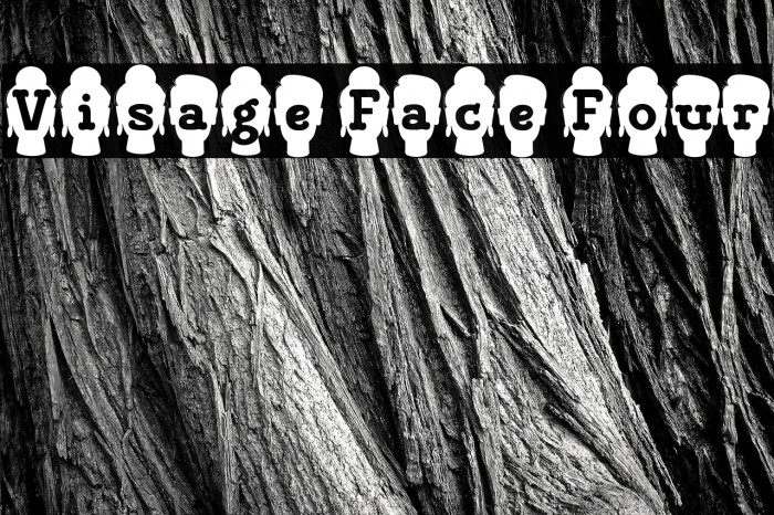 Visage Face Four خط examples