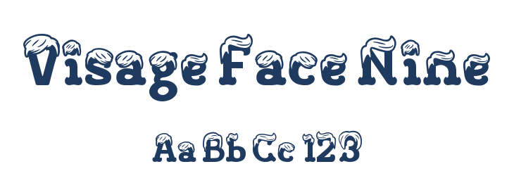 Visage Face Nine Font Preview