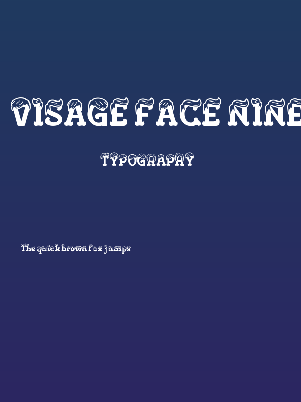 Visage Face Nine Poster