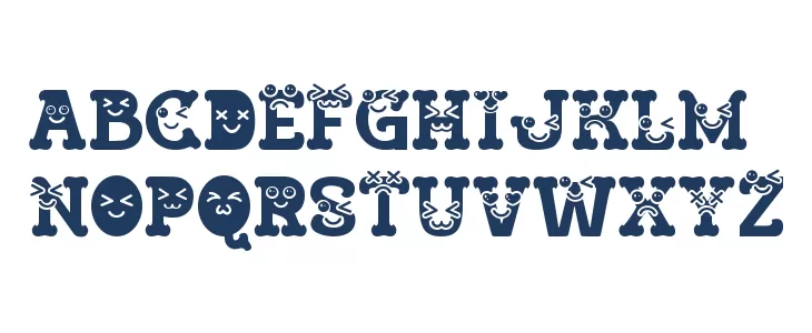 Visage Face One Font UPPERCASE