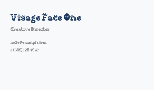Visage Face One Business Card