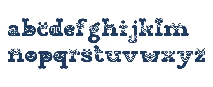 Visage Face One Font LOWERCASE