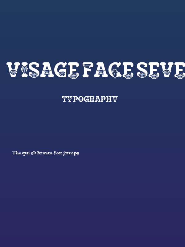 Visage Face Seven Poster