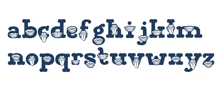 Visage Face Seven Font LOWERCASE