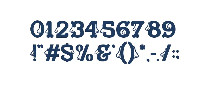 Visage Face Six Font OTHER CHARS