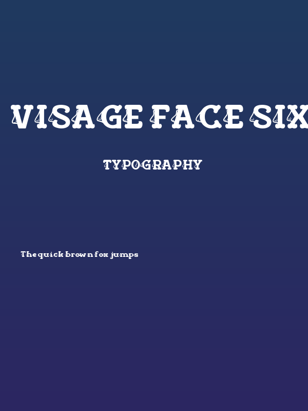 Visage Face Six Poster