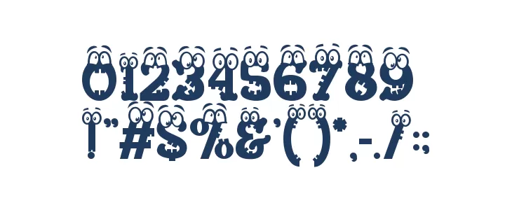 Visage Face Three Font OTHER CHARS