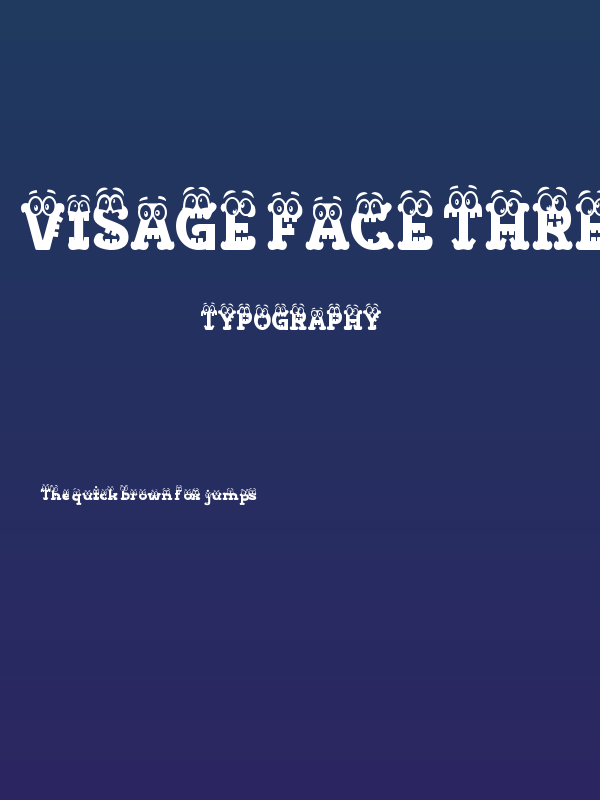 Visage Face Three Poster