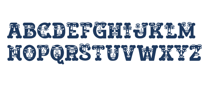 Visage Face Two Uppercase