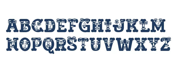 Visage Face Two Schriftart Gro&szlig;