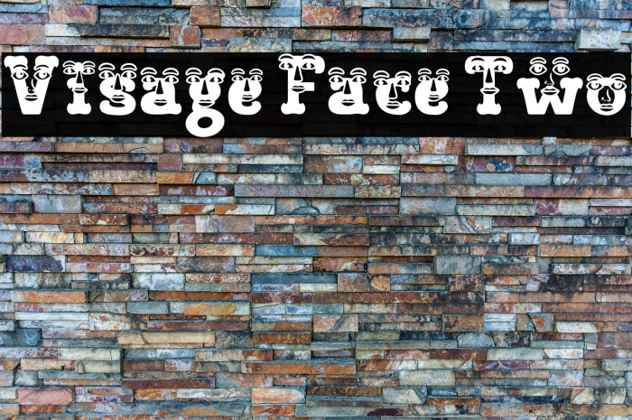 Visage Face Two Schriftart examples