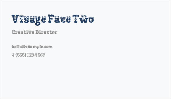 Visage Face Two Business Card