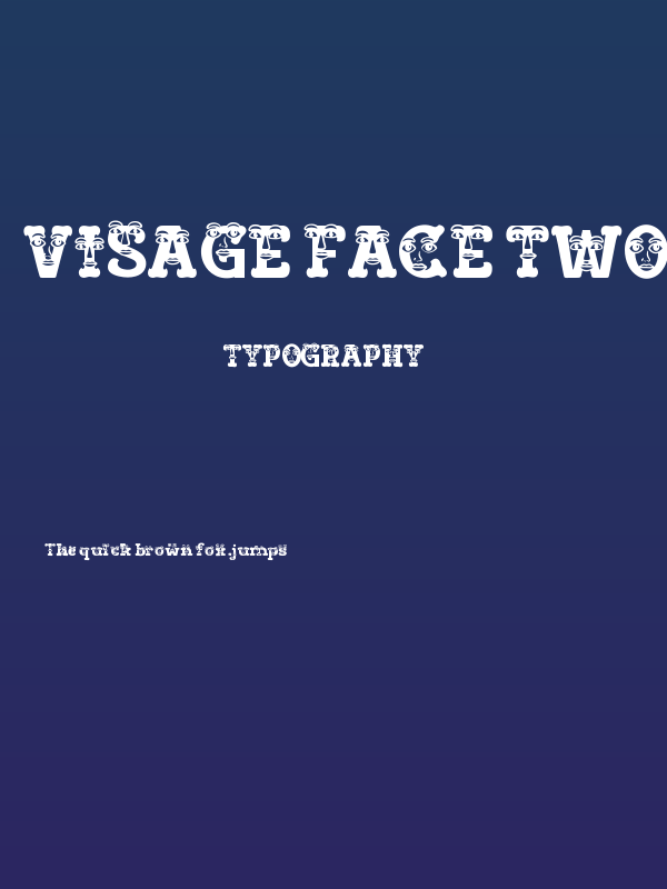 Visage Face Two Poster