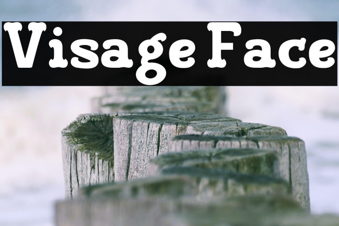 Visage Face फ़ॉन्ट examples