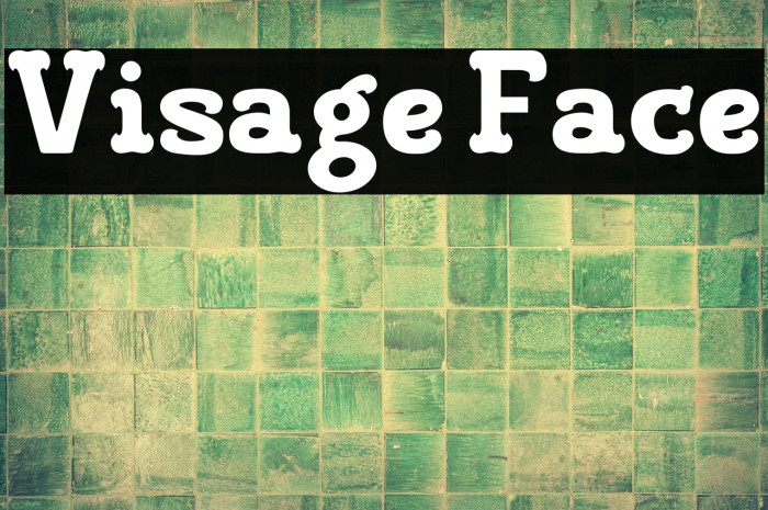 Visage Face फ़ॉन्ट examples