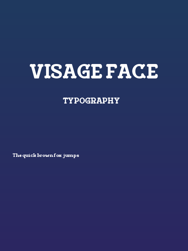 Visage Face Poster