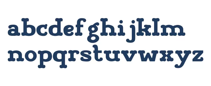 Visage Face फ़ॉन्ट लोअरकेस