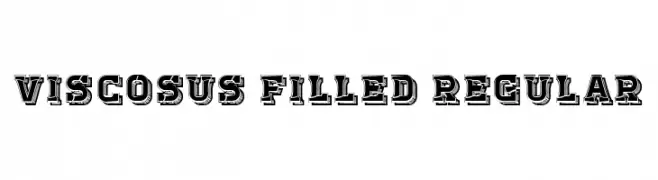 Viscosus Filled Regular  Frei Schriftart Herunterladen