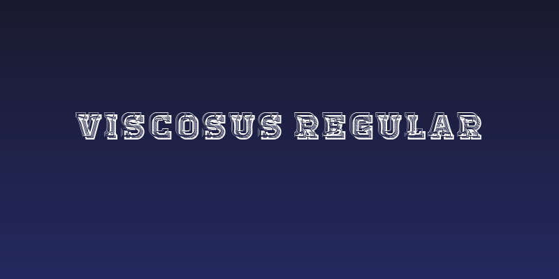 Viscosus Regular Social Header