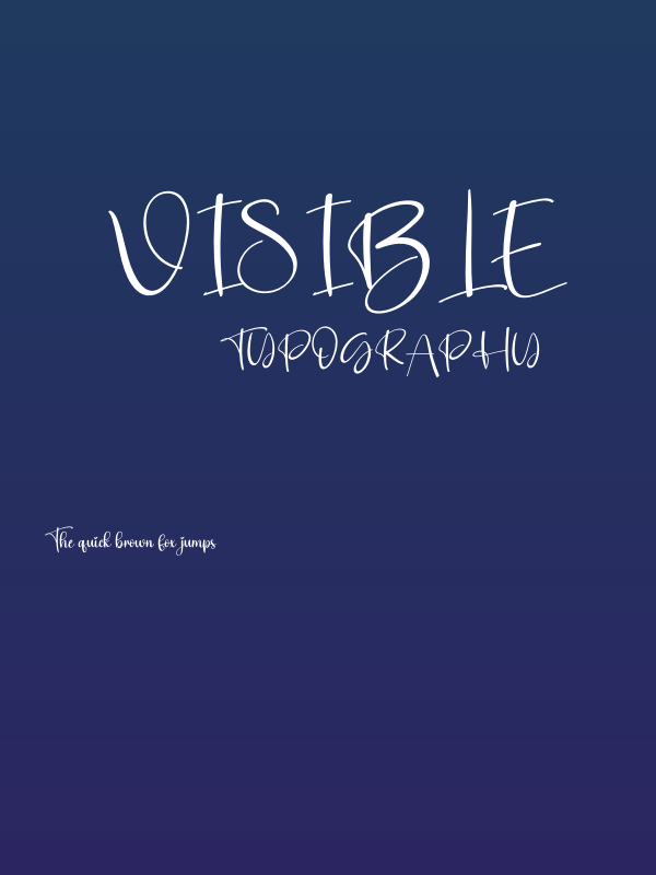 Visible Poster