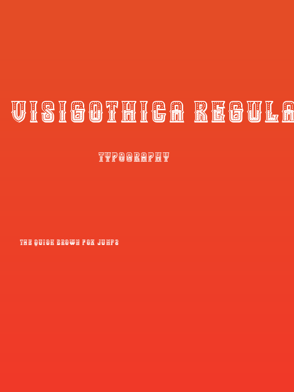 Visigothica Regular Poster