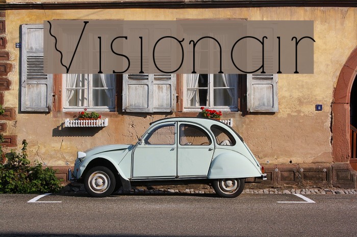 Visionair Font examples