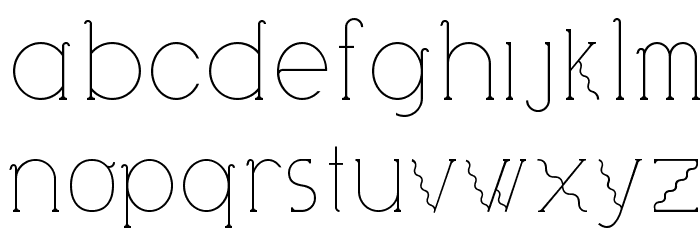Visionair Font LOWERCASE