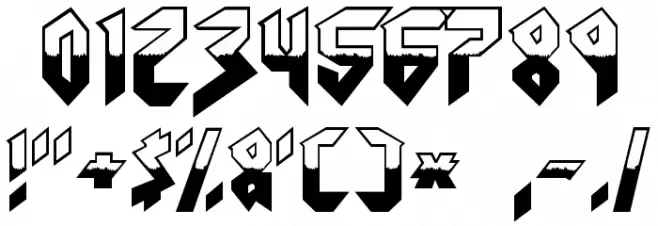Visionaries Normal フォント その他の文字